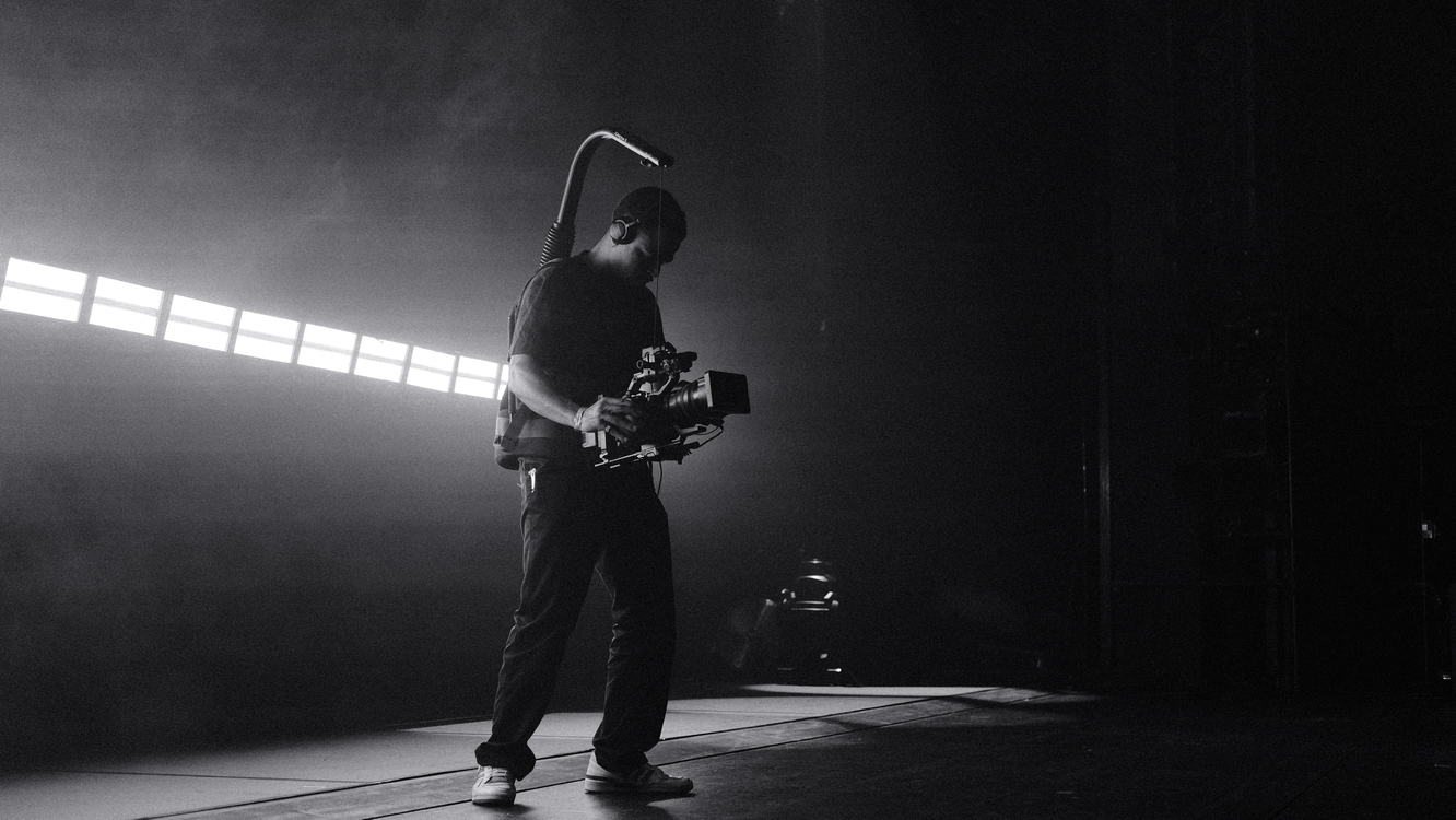 Patrick Niangouna with camera